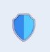 Blue shield icon representing preventive maintenance plans that protect commercial refrigeration equipment from breakdowns.
